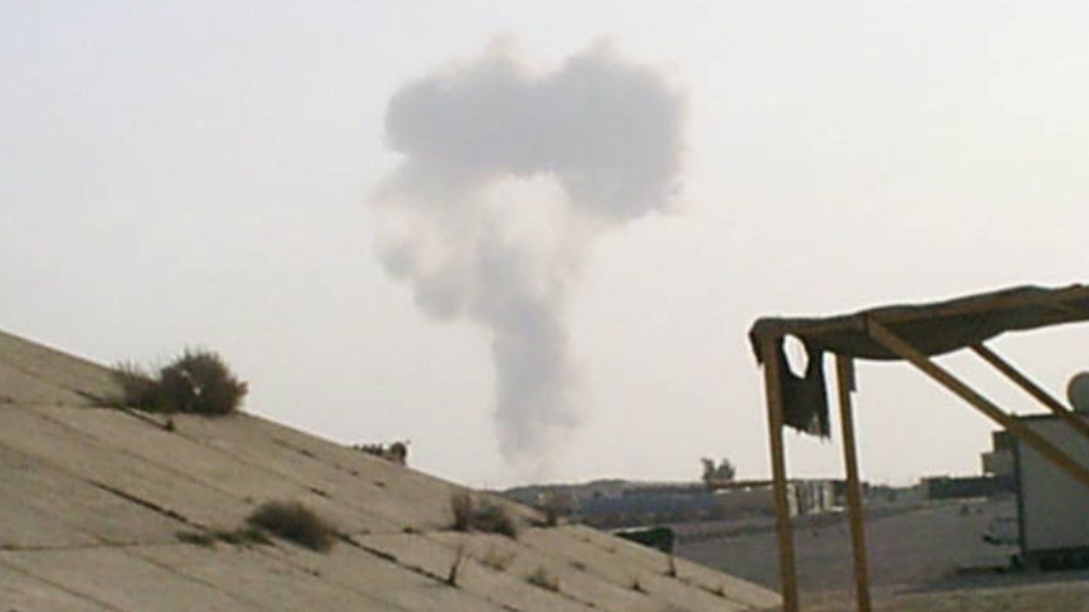 Controlled detonation aftermath in Iraq 